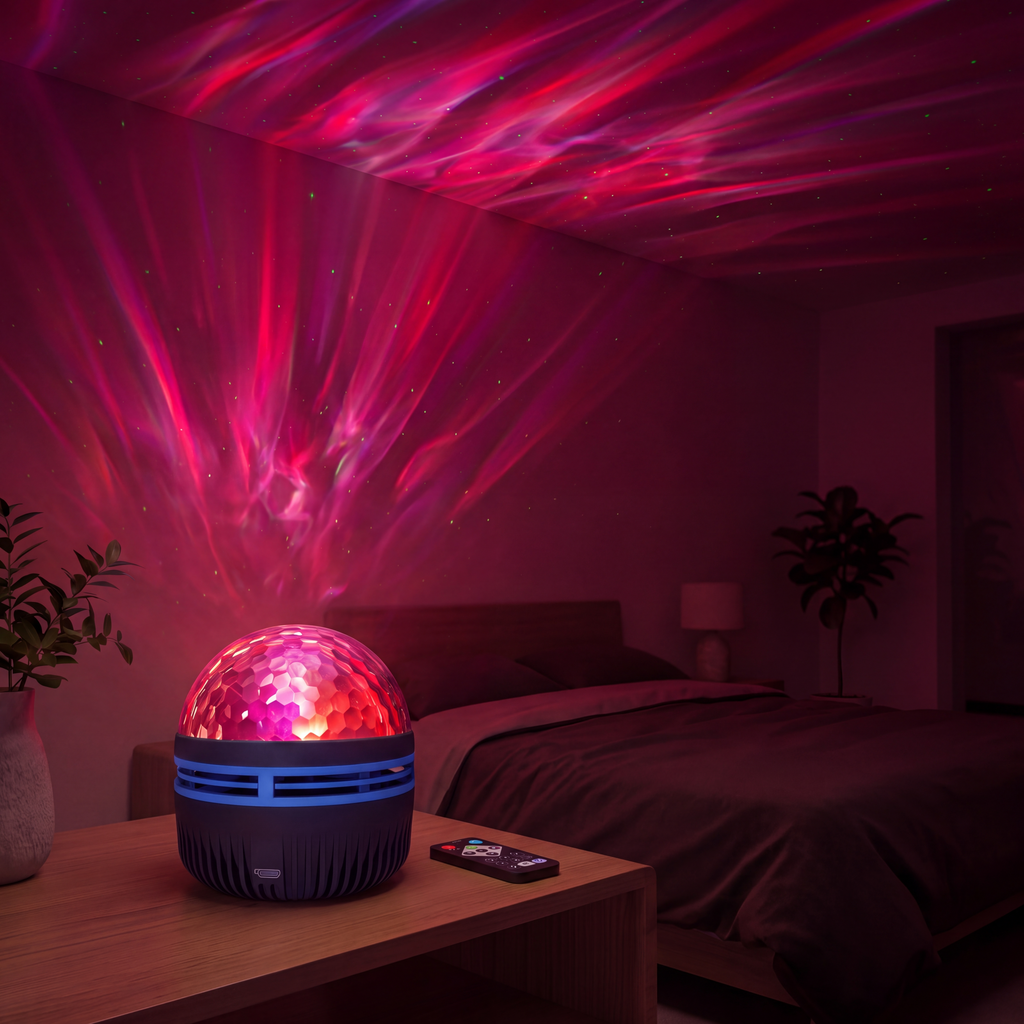 Galaxy Orb Projector deep red room lighting